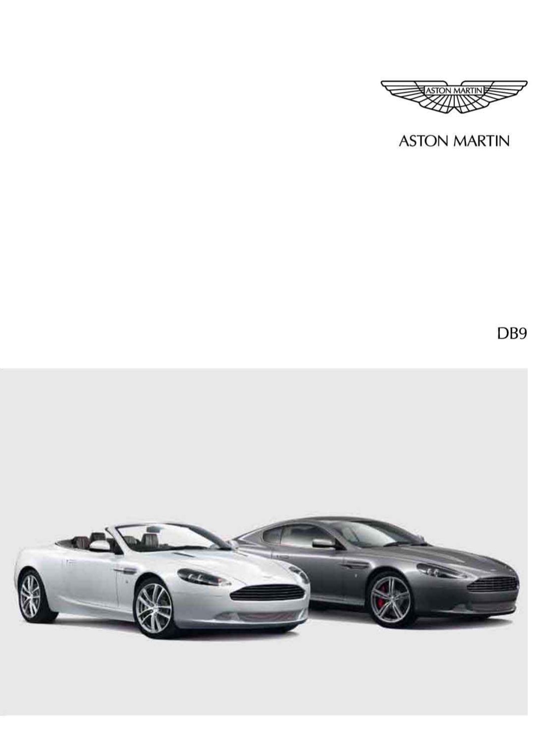 Aston Martin DB9 Brochure